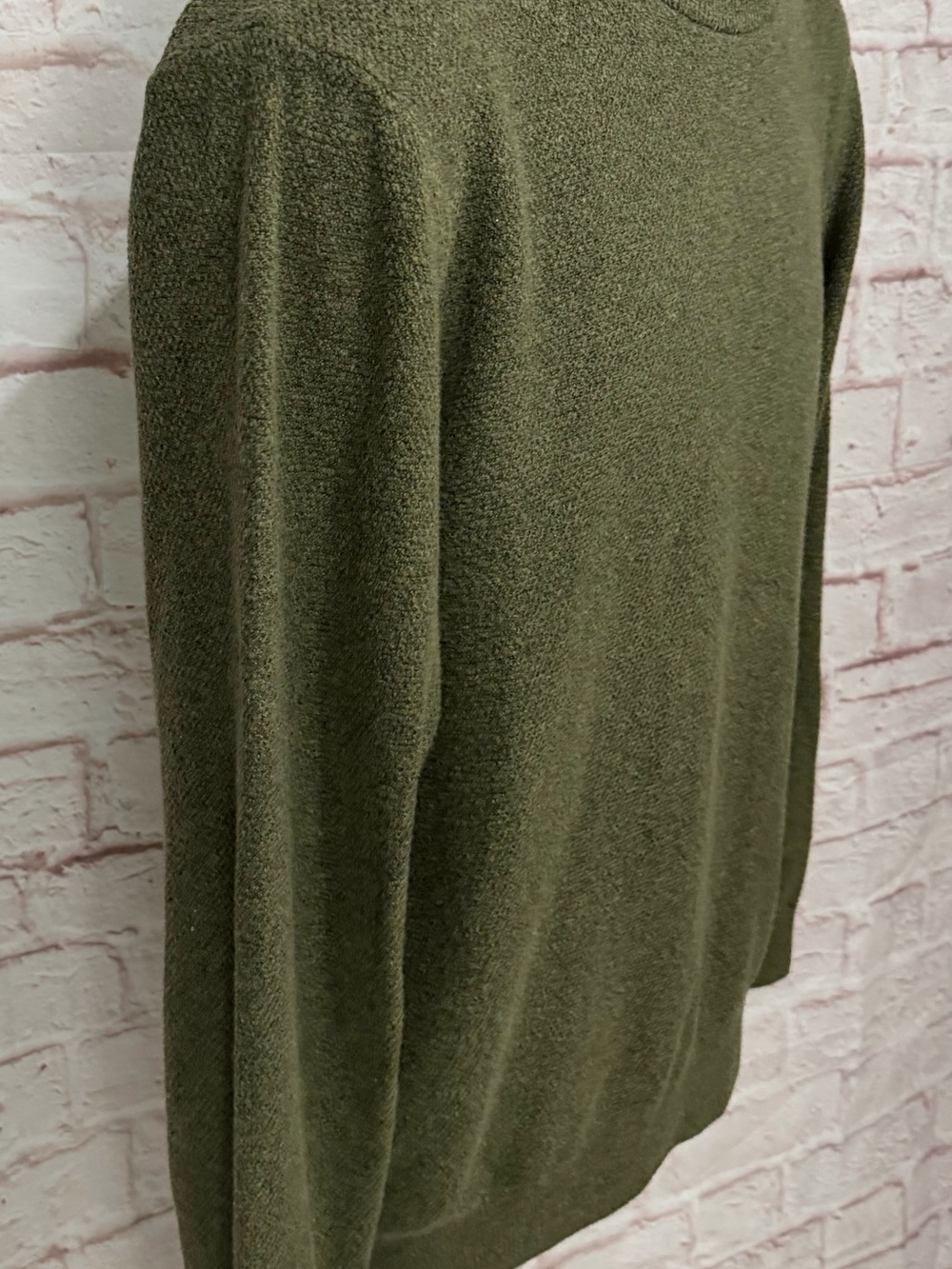 $172 Faherty Brand Jackson Crew Sweater In Forest Grove Green Size Medium! - Picture 10 of 11